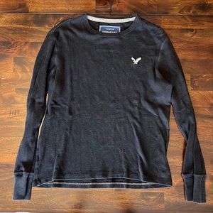 American Eagle Outfitters Black Long Sleeve Tee